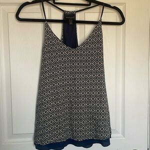 Banana Republic sleeveless shirt - navy - small